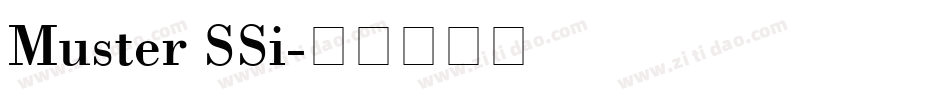 Muster SSi字体转换